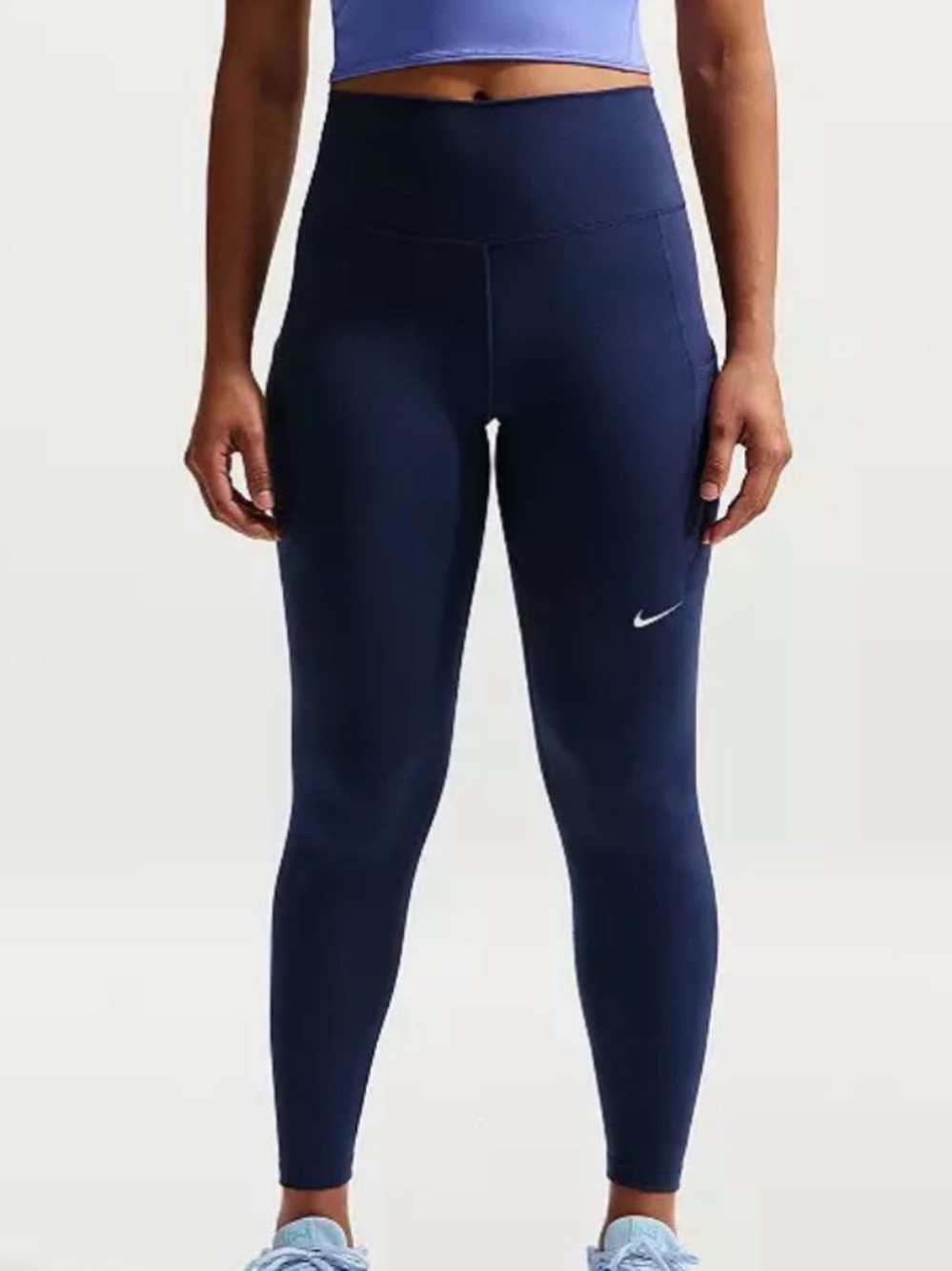 Nike Dri-FIT Navy High-Waist Leggings